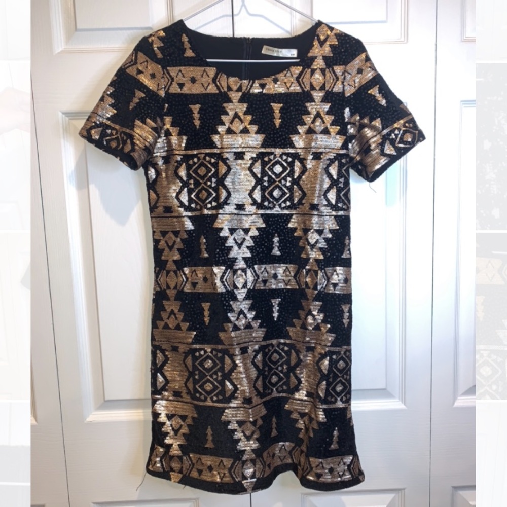 VERA &LUCY Aztec Sequin Dress